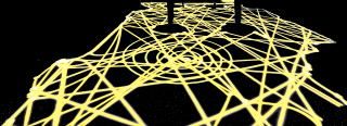 Illustration for article titled Geometric Light Paintings Drawn by Roombas